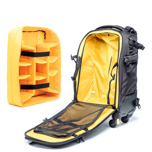 Multi-Fundtional Waterproof Camera Backpack, 4 Wheel Trolley Bag